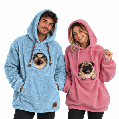Sudadera con bolsillo para mascota